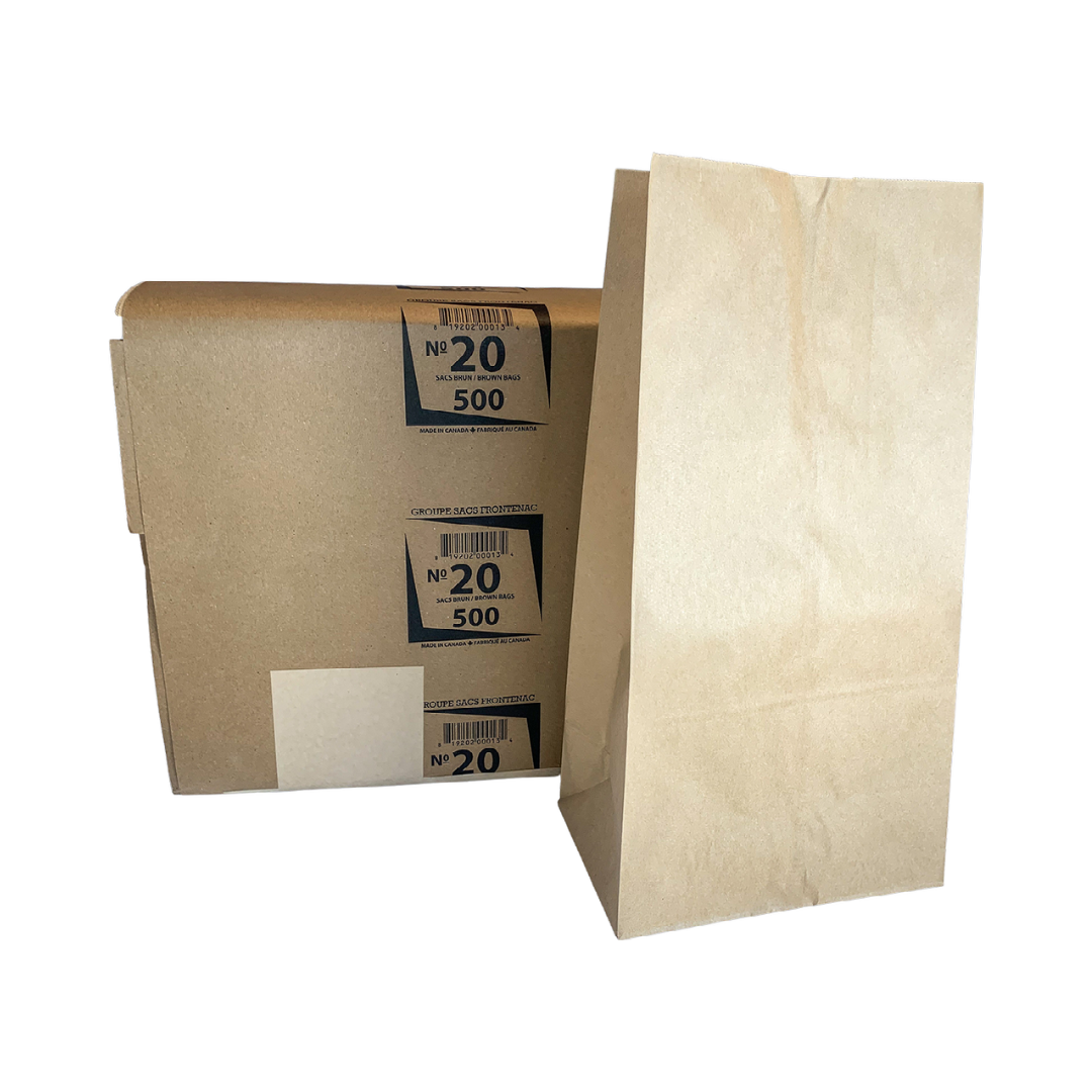 #20 (20lb) Brown Paper Bag 500/case