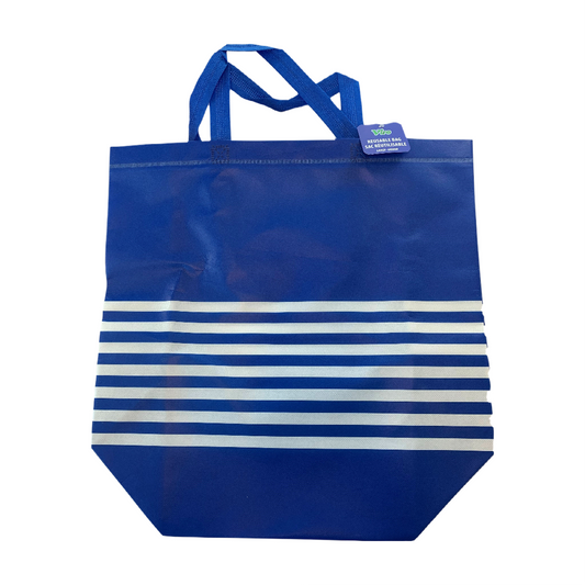 Reusable Bags Lg Blue&White 96/cs 41x15.5x34cm