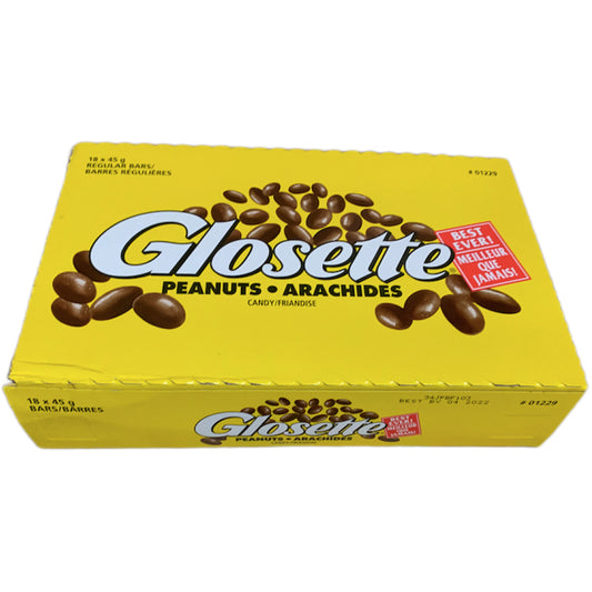 Hershey Glosette Peanuts Regular Bar 45g- 18/box