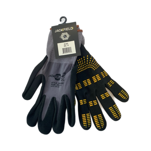 Jackfield 450 Knit Glove Nitrile palm w/ dots XXL