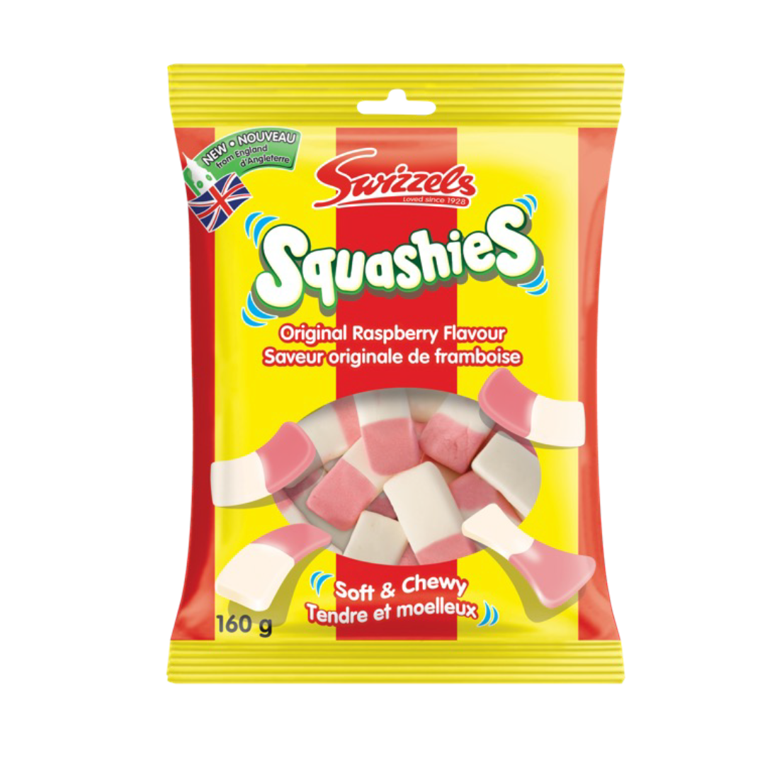 Squashies Raspberry 160g 10/cs