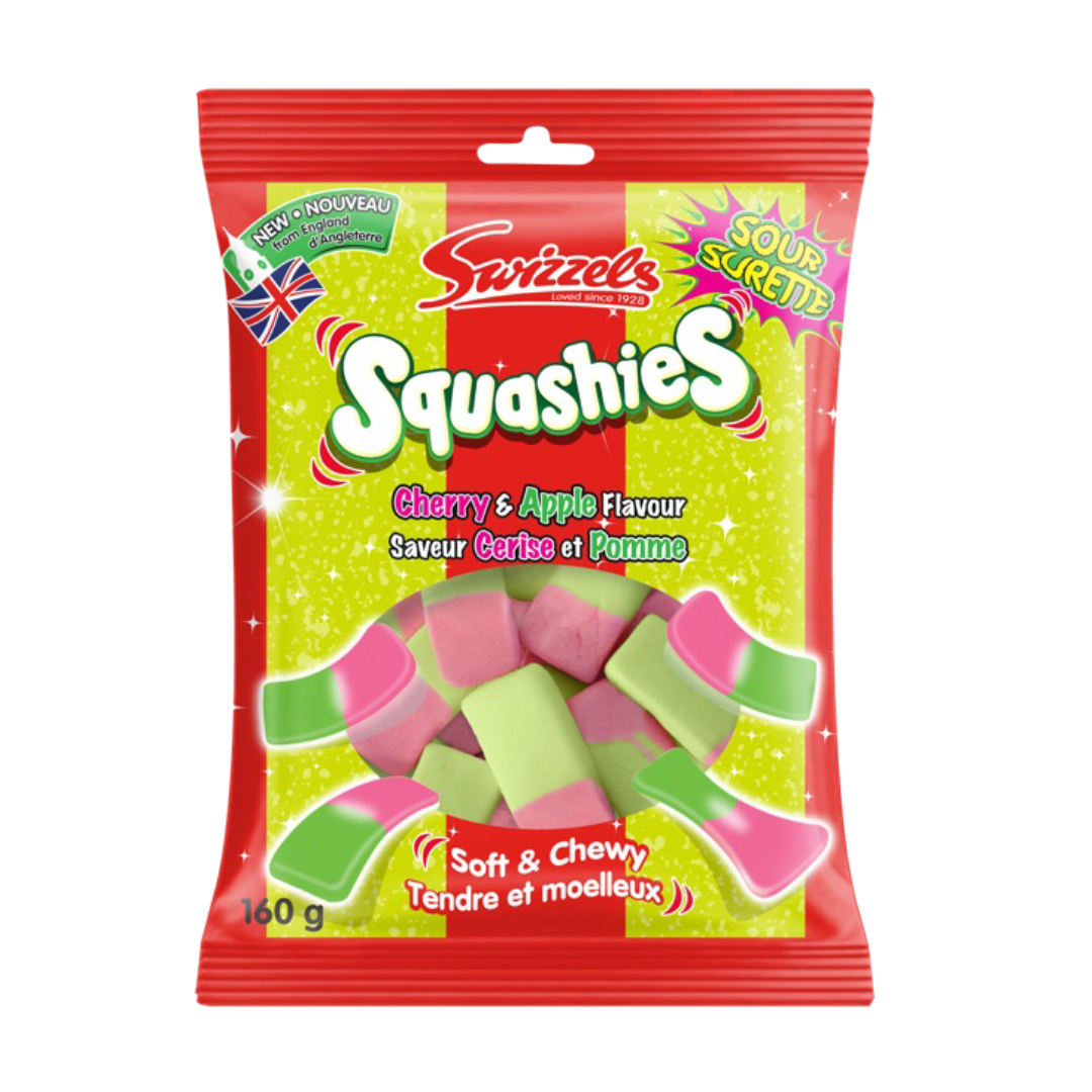 Squashies Sour Cherry/Apple 160g 10/cs