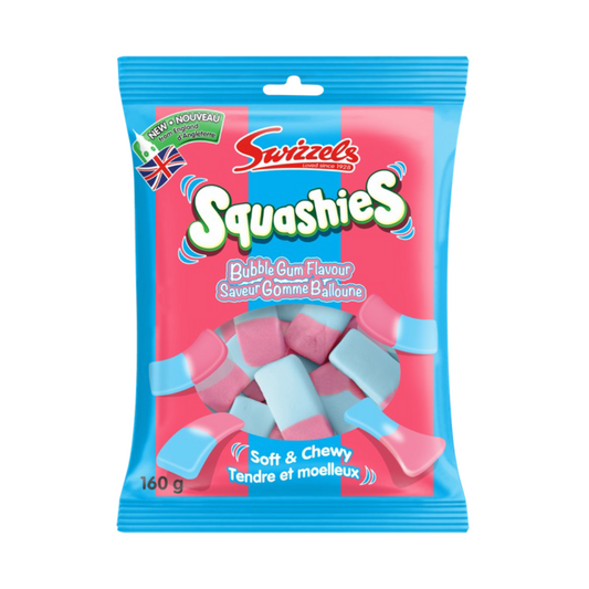 Squashies Bubble Gum 160g 10/cs