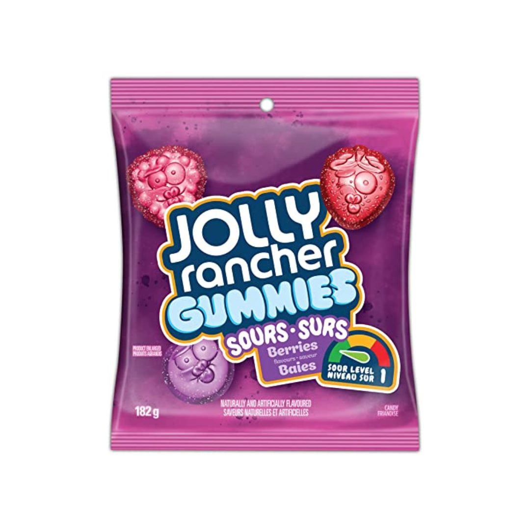 Jolly Rancher Sour Berries Gummies 182 g 10/bx