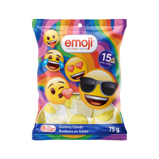 Emoji Gummies Peg bag 75g 15ct 24/cs