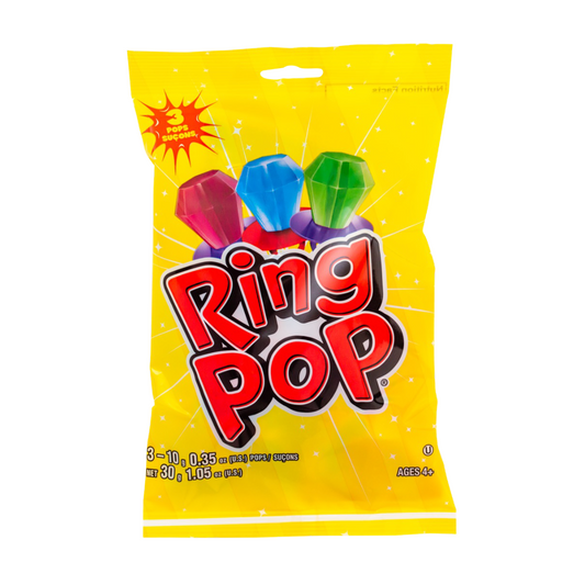 3ct Ring Pop Fruit 3x10 g