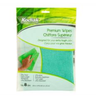 Kodiak Premium Wipes 8/pk
