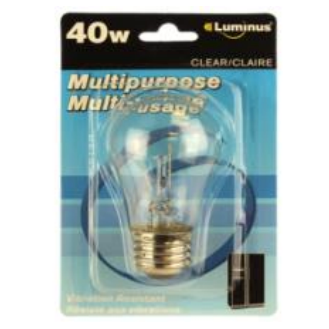 Luminus 40W Clear Multipurpose Appliance Bulb