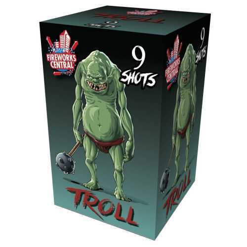 Firework Troll 9 shot cake