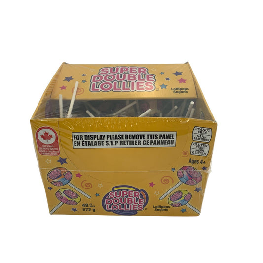 Super Double Lollies 48 14g lollies in every box