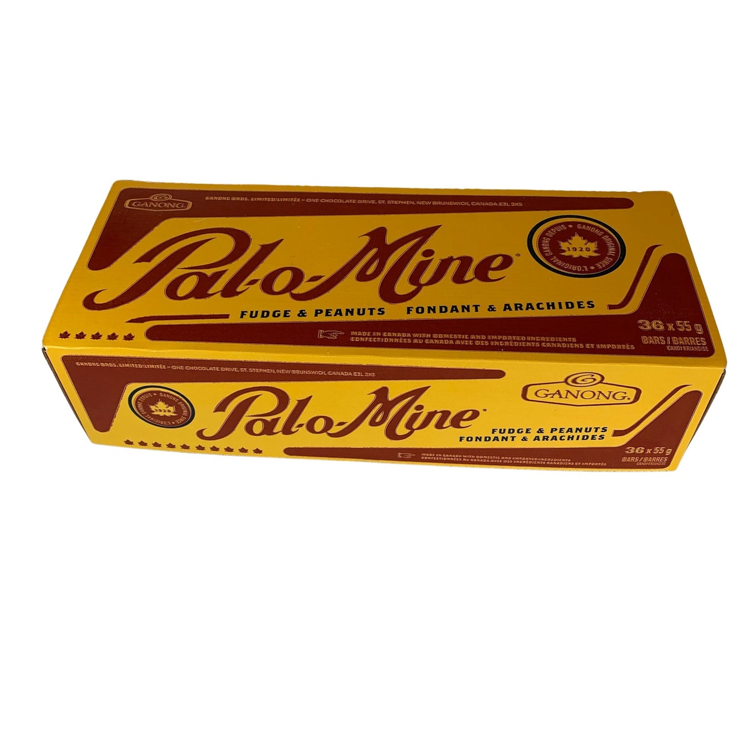 Ganong Palomine Bar 55g 36 bars per box