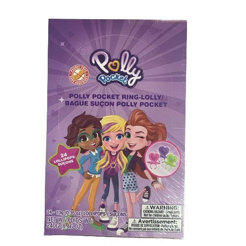 Polly Pocket Ring Lolly 10g 24 per box