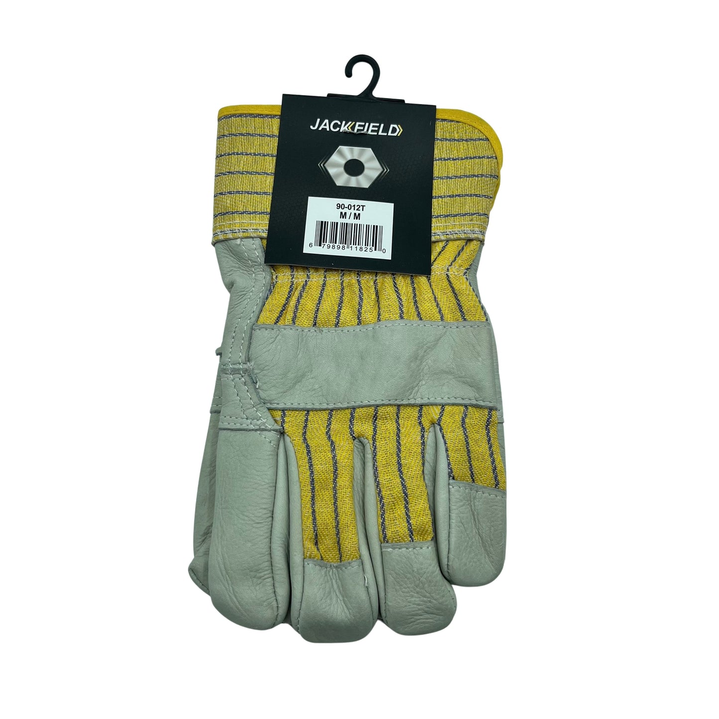 12 Unlined Cowhide Glove Medium Yellow Wrist