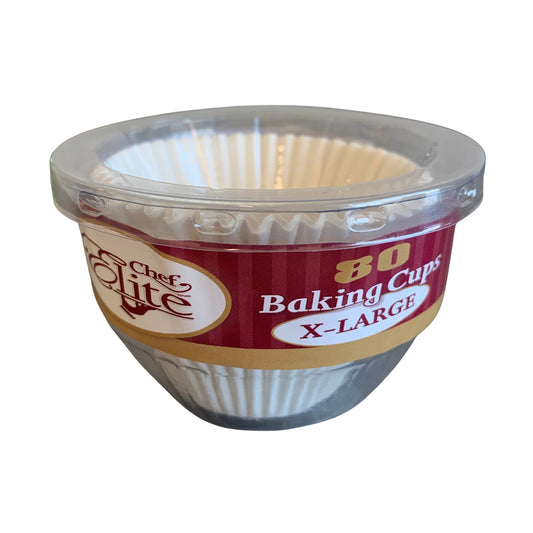 Chef Elite Baking Cups XL 80p 36/cs