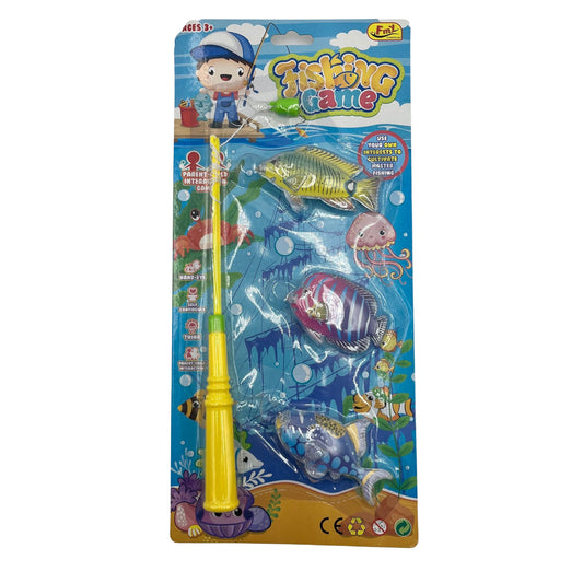 Magnetic Fishing Game 10.75" W/3 Fish
