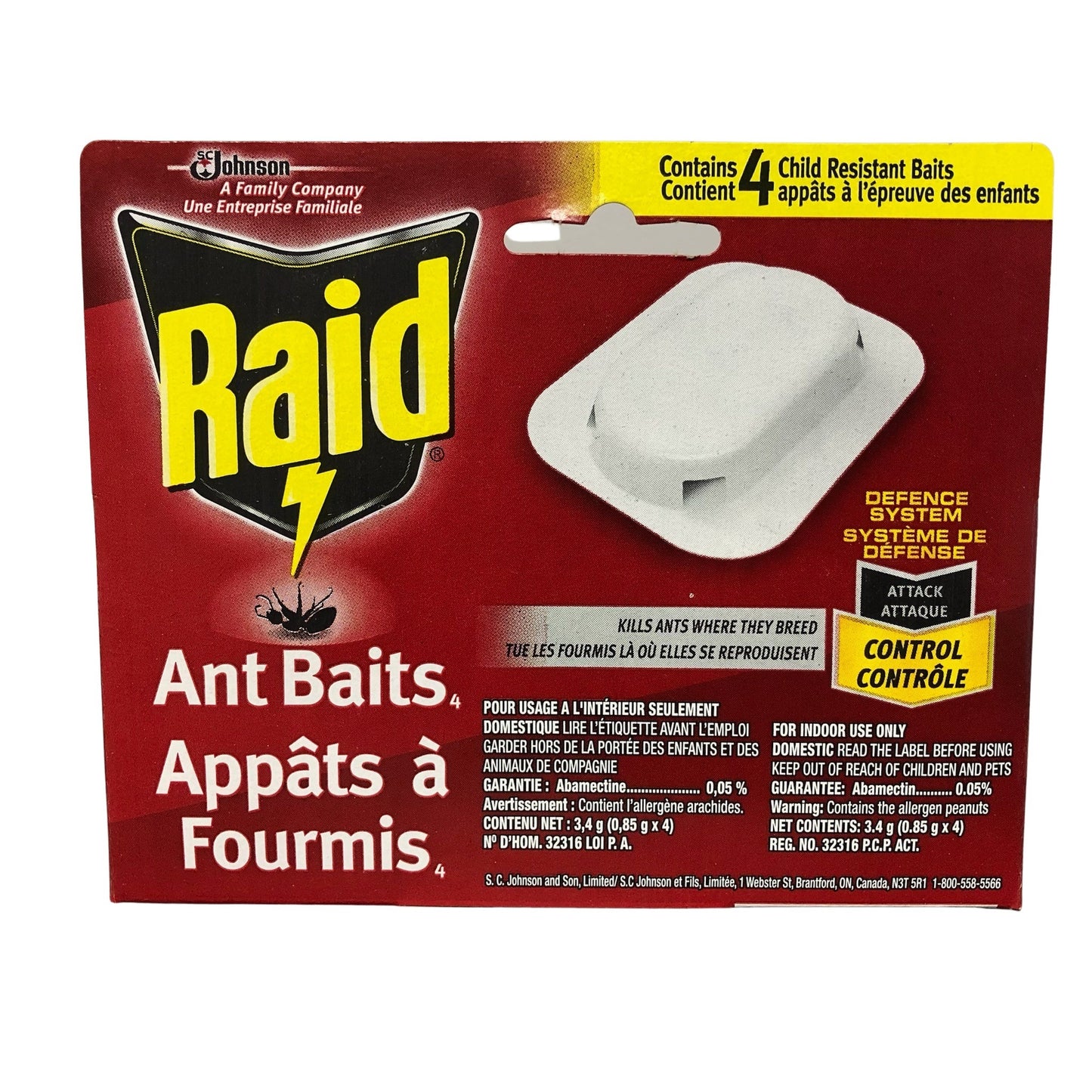 Raid Ant Baits 4's 1893