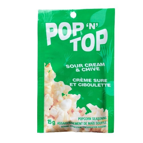 PopNTop Sour Cream&Chives Popcorn Seasoning 15g