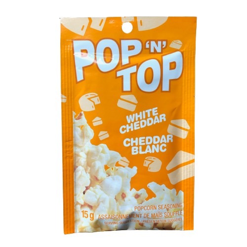 PopNTop White Cheddar Popcorn Seasoning 15g