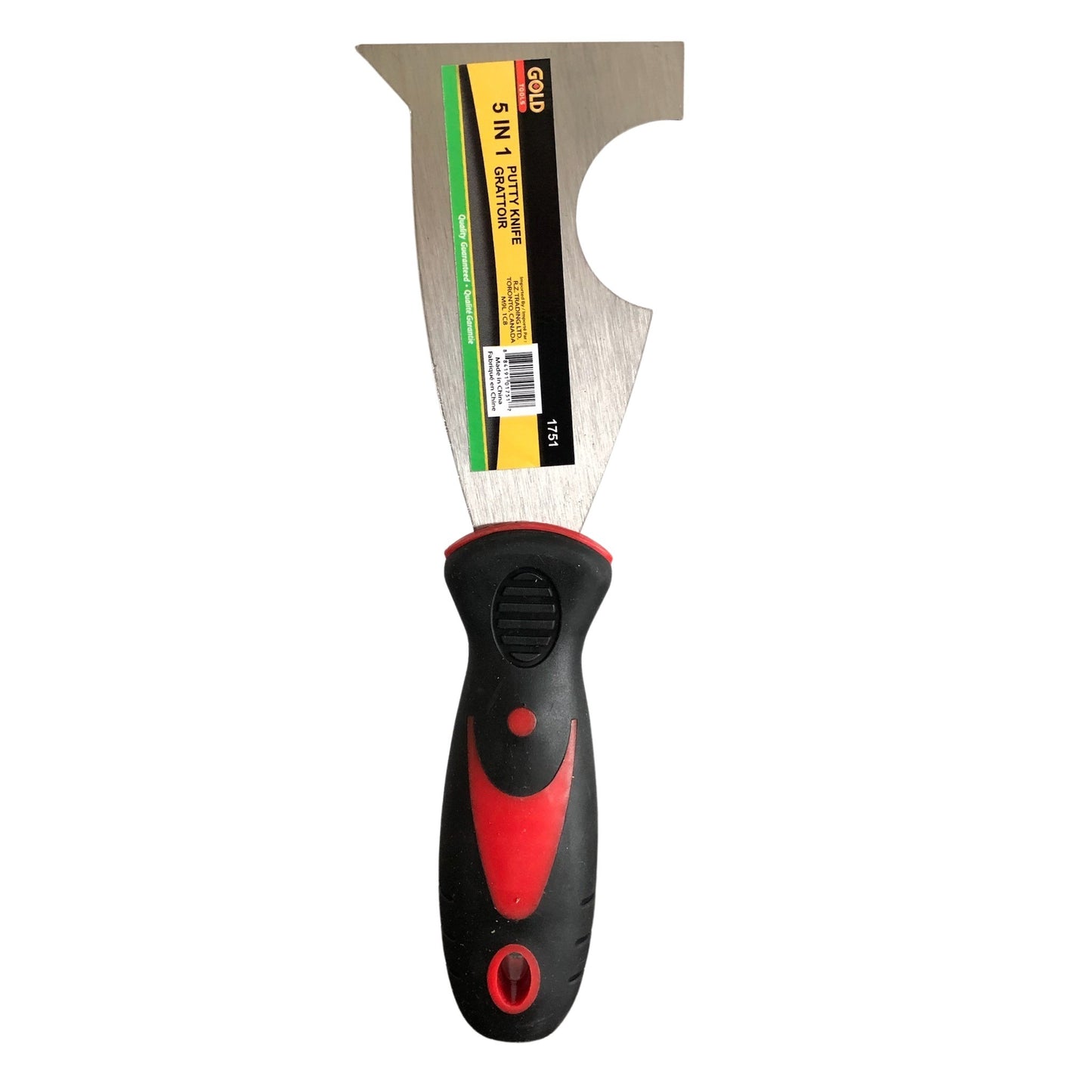5 in 1 Putty Knife Rubber Handle PT1751 Gold