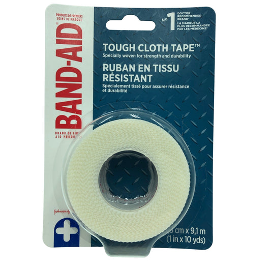 Band-Aid Tough Cloth Tape 1"x10yd    J & J