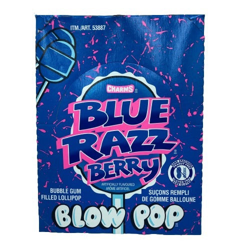 Blow Pop Blue Razz Berry 48/bx