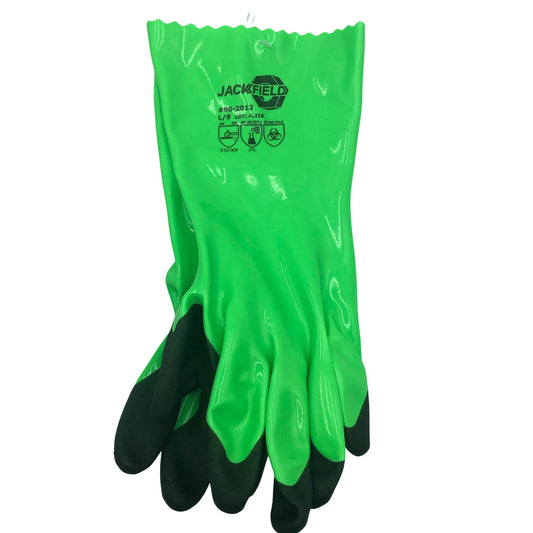 2012 PVC/Nit Green/Black Glove  Lg  Unlined 12"
