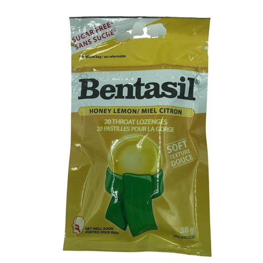 Bentasil Honey Lemon Sugar Free 20's 12/bx
