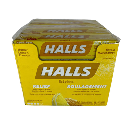 Halls Honey Lemon 20/bx