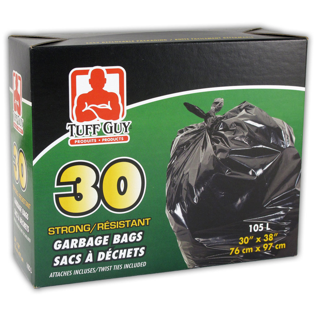 Garbage Bag Black 30"x38" - 30's
