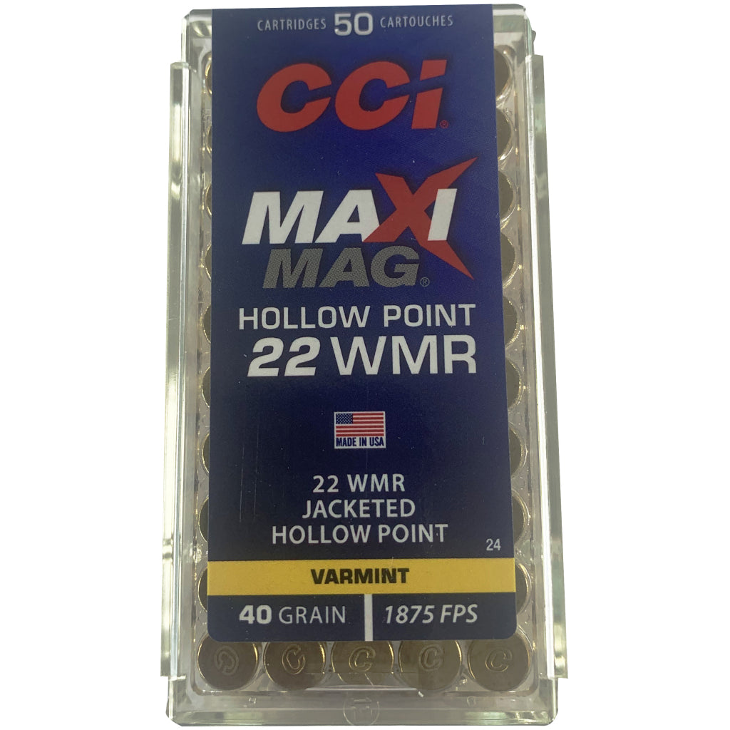 24 CCI 22 Mag 40grain JHP Maxi-Mag
