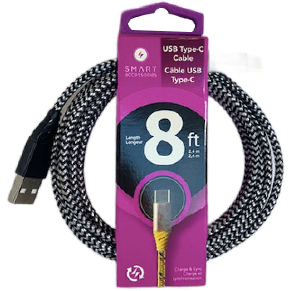 3461 Type-C USB Cable 8' Braid SRP 14.99