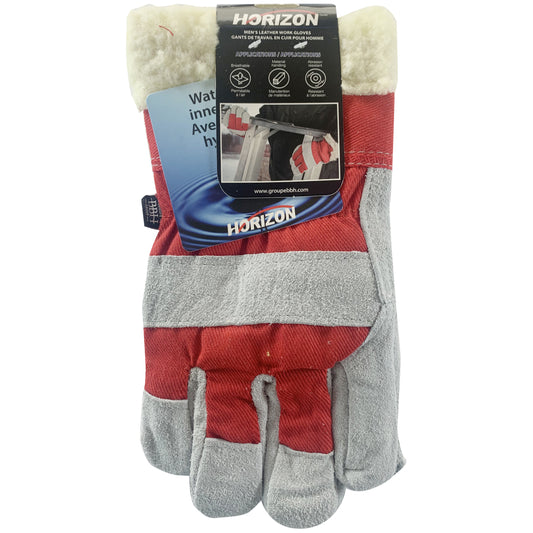 Split Leather Fleece Lined Gloves #5936