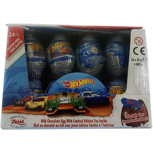 Hot Wheels Choc Egg 24/box