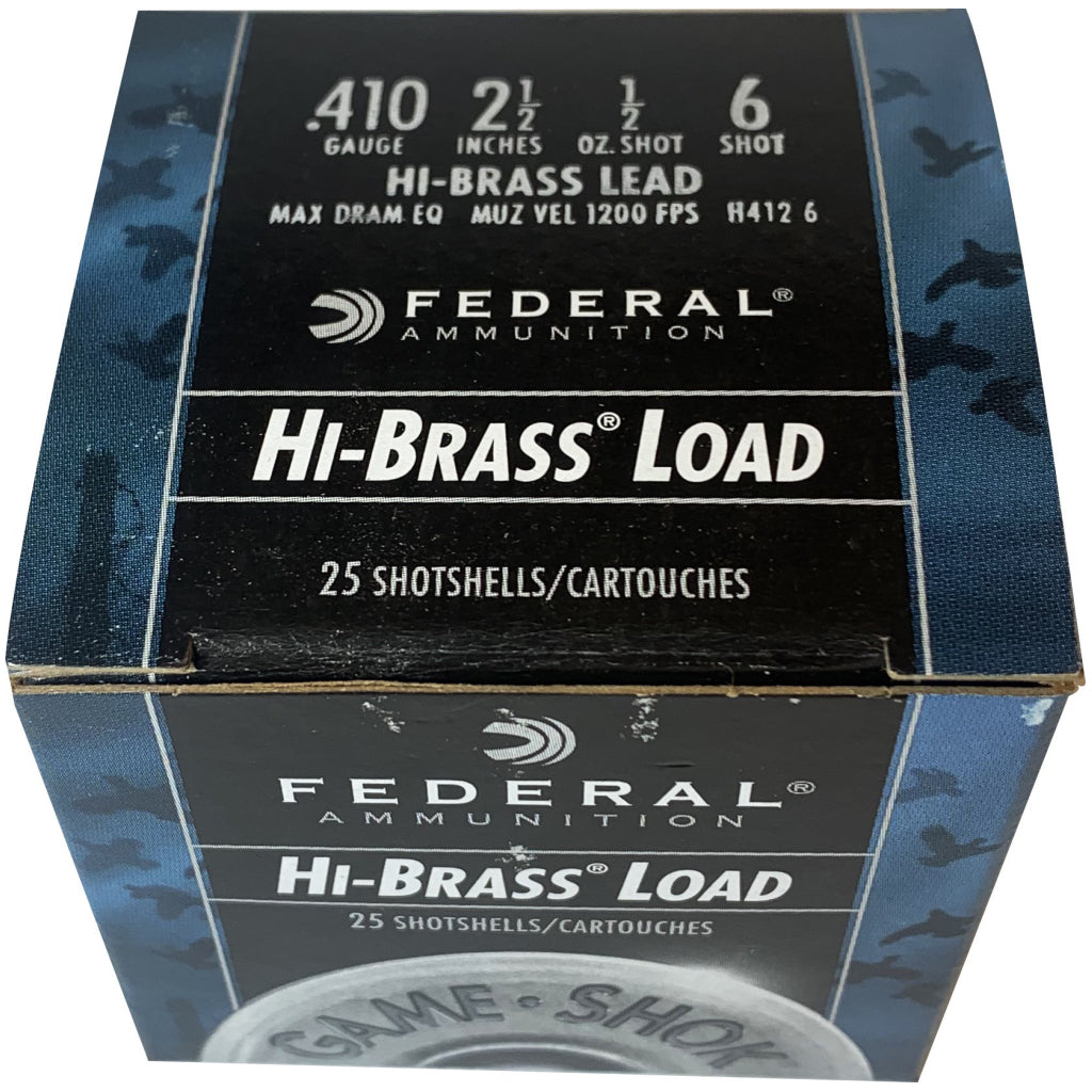 H412 6 410 2.5" Hi-Brass  25/bx