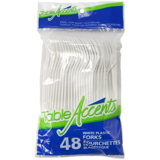 Cutlery Plastic Fork - 48/pack