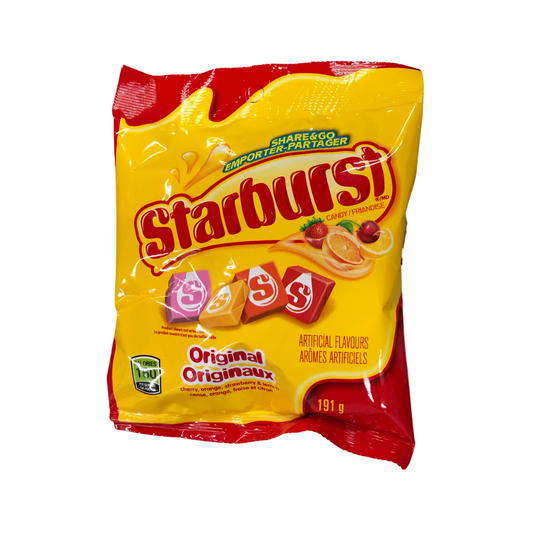 Starburst Original Fruit Chews 191g 12/cs